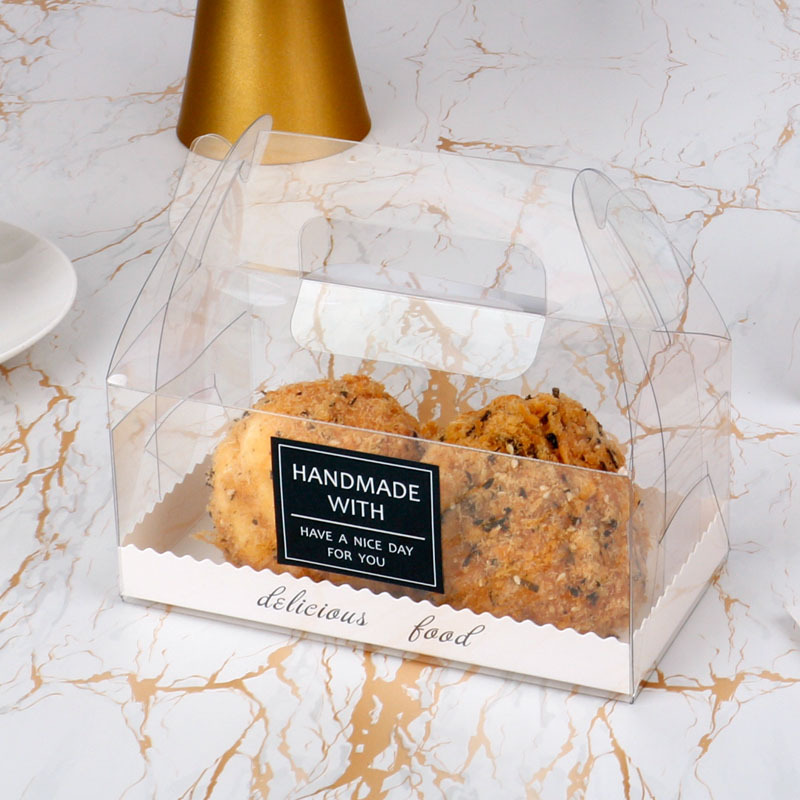 Transparent Cookie Snowflake Crisp West Point Packaging Box Milk Date Bag Nougat Meat Floss Beckham Portable Baking Box