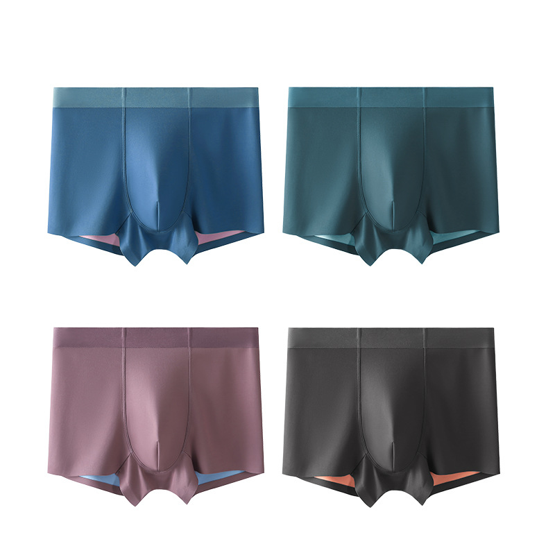 Summer 100S double-sided men's underwear breathable modal seamless underwear men's wholesale 5A silk antibacterial men's underwear