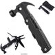 In stock multi-function claw hammer pliers outdoor camping nail Hammer Multi-Purpose Folding tool knife pliers life-saving hammer
