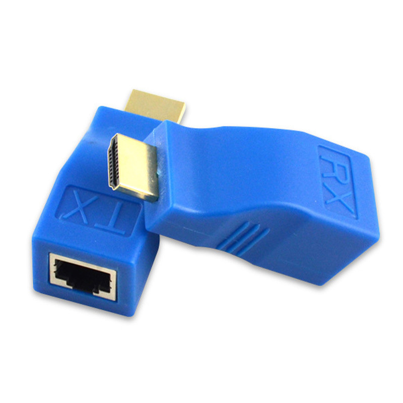 HDMI 30m extension hdmi to RJ45 single network cable cable 30m network transmission signal amplification extender