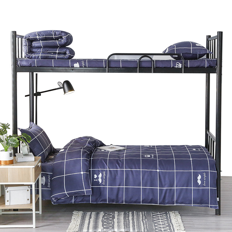 Factory wholesale bedding full set of bedding six-piece student dormitory single quilt core set of mattress quilt cover