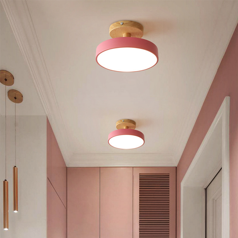 Aisle Lights Corridor Lights Nordic Distinctive Creative Hallway Door Lights Nordic Log Balcony Cloakroom Lamps