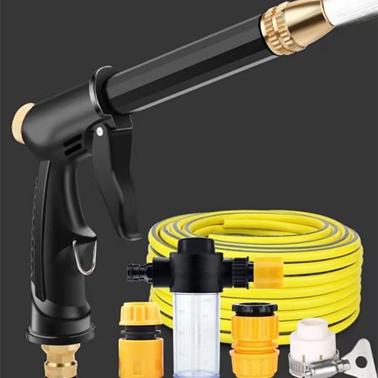 Factory direct high pressure household car wash water gun hose garden telescopic cleaning watering nozzle artifact set