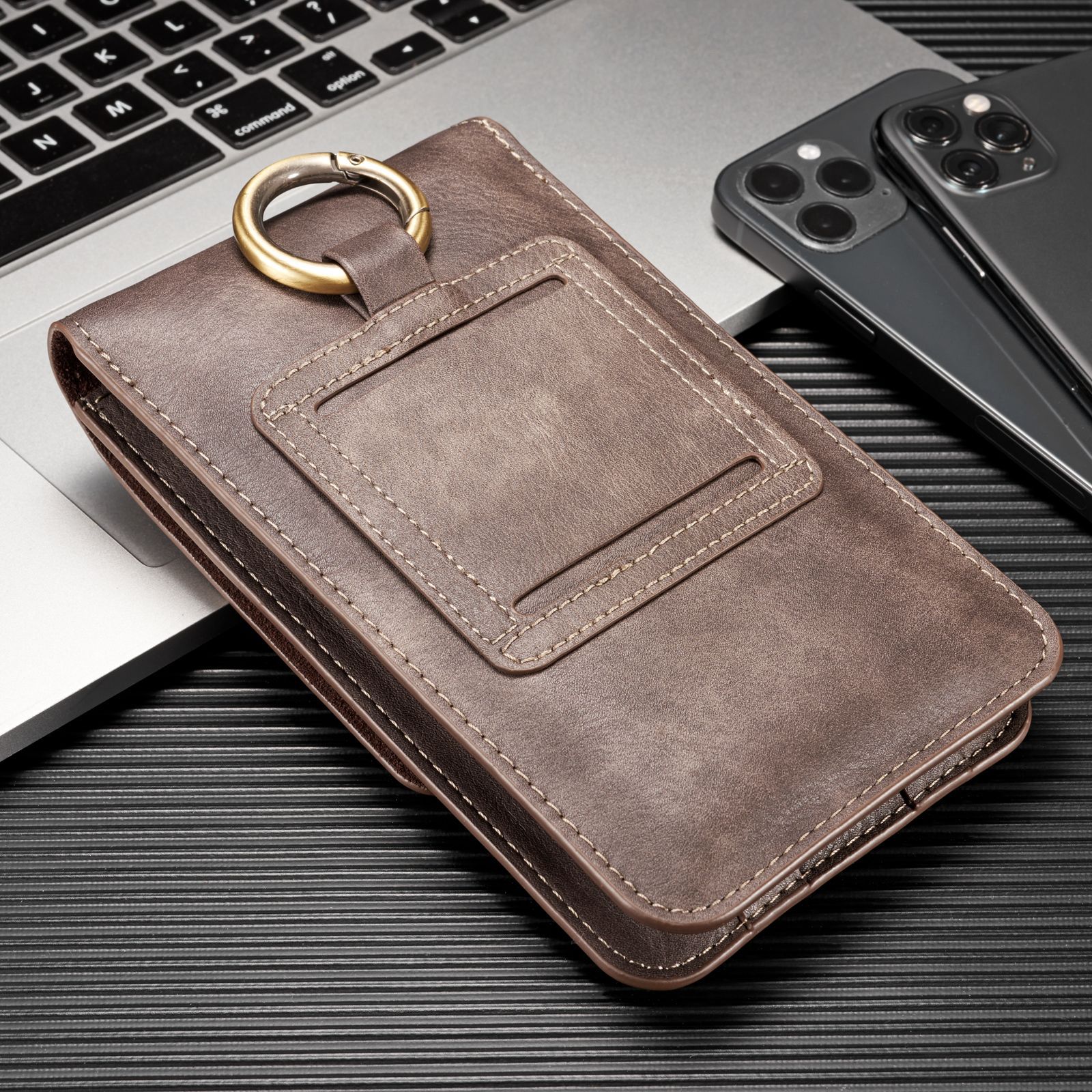 DG.MING large 6.5 inch universal mobile phone waist bag for iPhone12/11Pro MAX/7/8p/XR_voghion.com