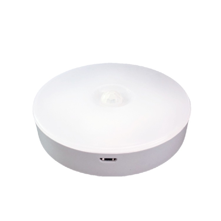 Intelligent led human body induction round night light bubble rechargeable stair corridor corridor household bedside magnetic suction lamp