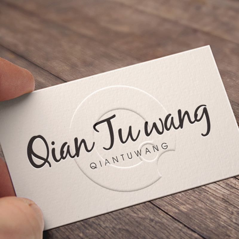 Maile printing high-grade business card printing making plastic waterproof transparent pvc bronzing card thickened tag customization