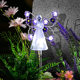 Amazon New Solar Angel Garden Lights Outdoor Decorative Angel Solar Lights Courtyard Garden Floor Insert Lights