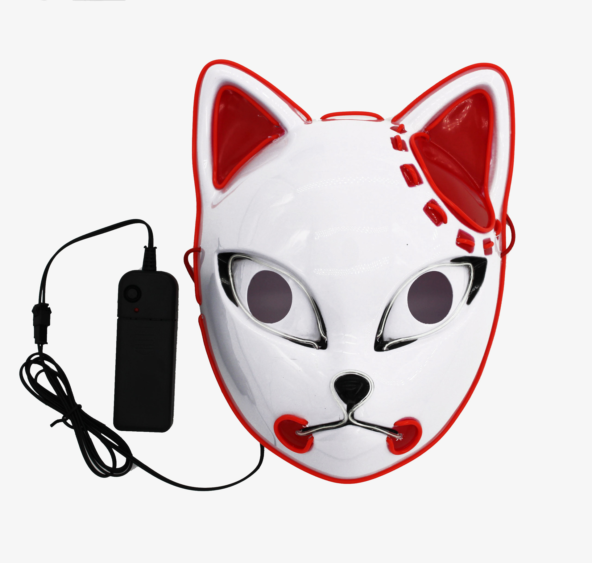 ELwire Ghost Blade Light Mask Light cat face mask Halloween mask EL light mask