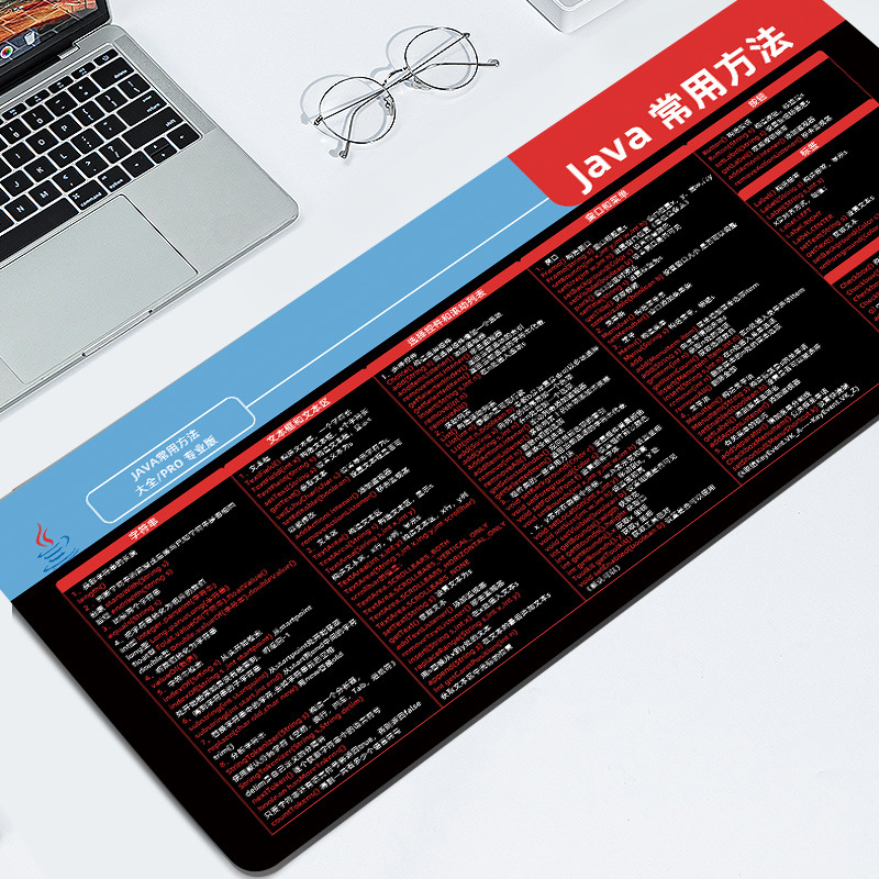 Flush Mouse Pad Oversized Table Pad Shortcut Keyboard Pad with Thickened Edge Keyboard Pad Creative Waterproof Rubber Mouse Pad
