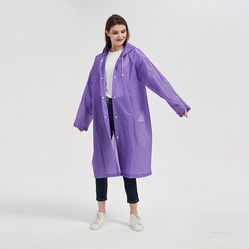 Raincoat long conjoined rainproof convenient single adult poncho fashion Happy Valley amusement park play rain gear wholesale