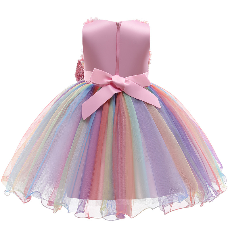 Children's skirt girls skirt dress tutu skirt bow mesh evening dress girl dress a consignment