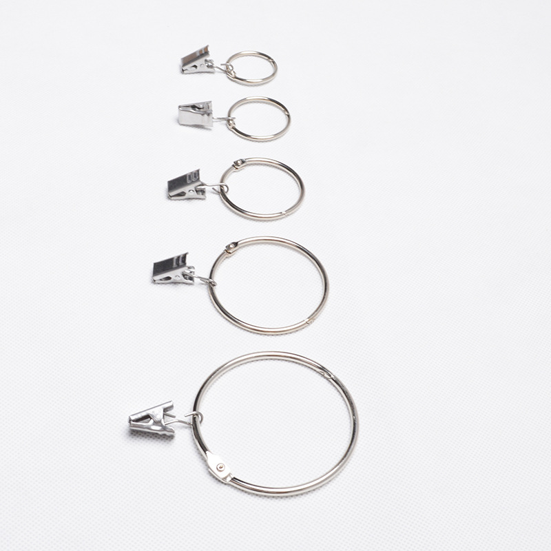 Curtain hook and loop clip stainless steel clip hook curtain accessories snap ring open ring curtain ring curtain clip