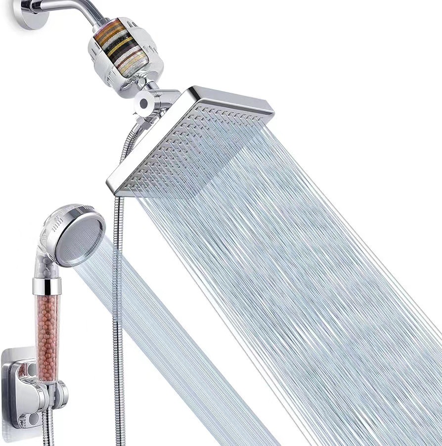 Cross-border American concealed shower head shower suit socket extension rod bracket stainless steel hand shower suit