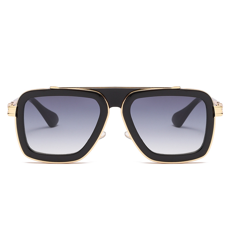 KAJILA European and American retro box sunglasses men's fashionable Steampunk Sunglasses men's high-grade ins cross-border