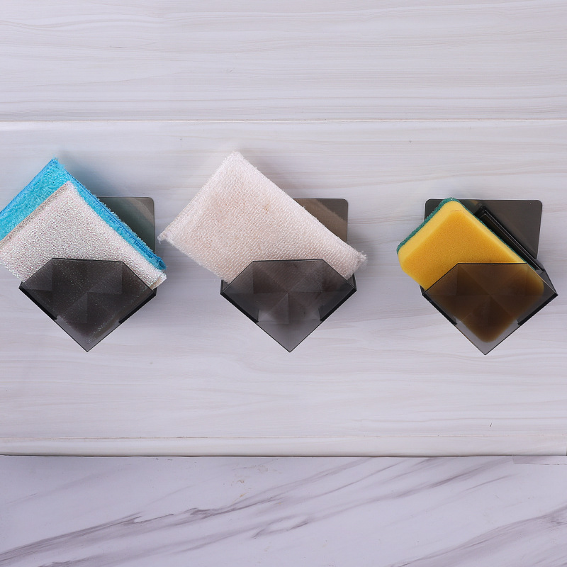 Kitchen Wall Hanging Cleaning Cloth Drying Rack Household Hole-free Dish Cloth Dish Cloth Sponge Sink Storage Rack Storage Rack