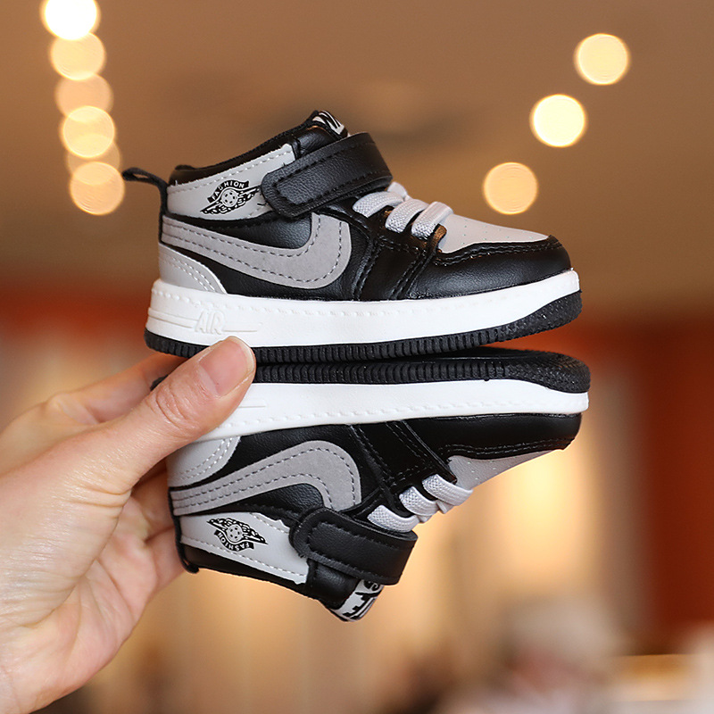 Boys' mid-top sneaker 2022 Spring and Autumn new children's shadow gray single-layer shoes children's baby board shoes girls' shoes