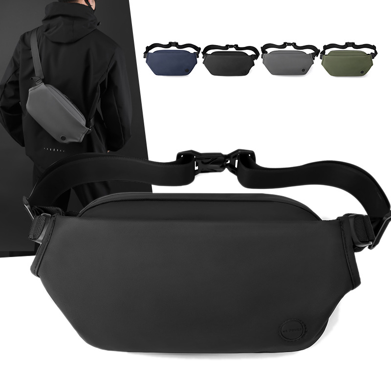 Wepower New Outdoor Men's Magnetic Buckle Shoulder Crossbody Bag Functional Crossbody Bag Waist Bag Multifunctional Chest Bag