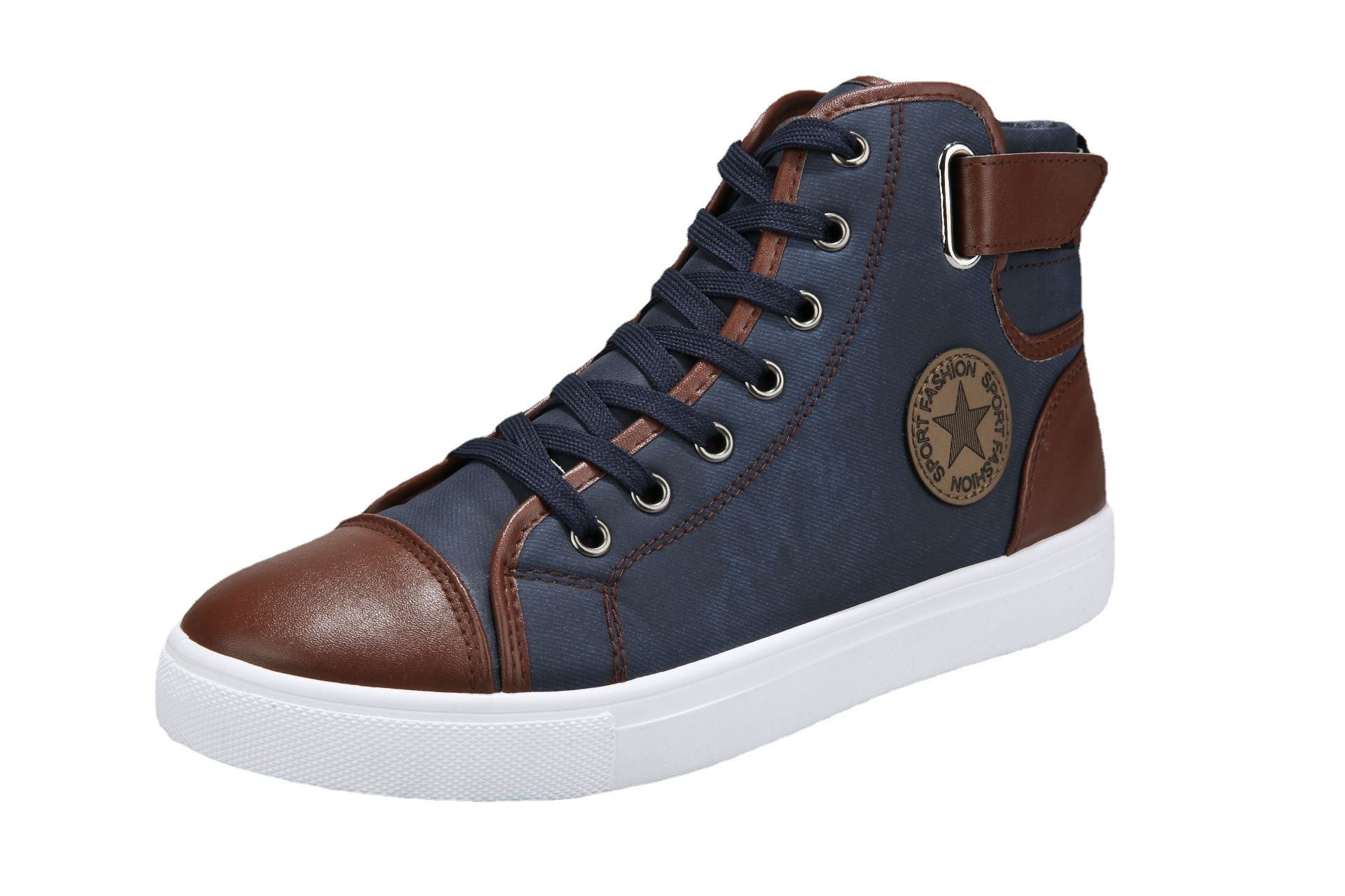 2023 New Simple All-match Foreign Trade AliExpress Large Size High-top Men's Shoes Lovers Shoes Skate Shoes Casual Shoes 48 Size