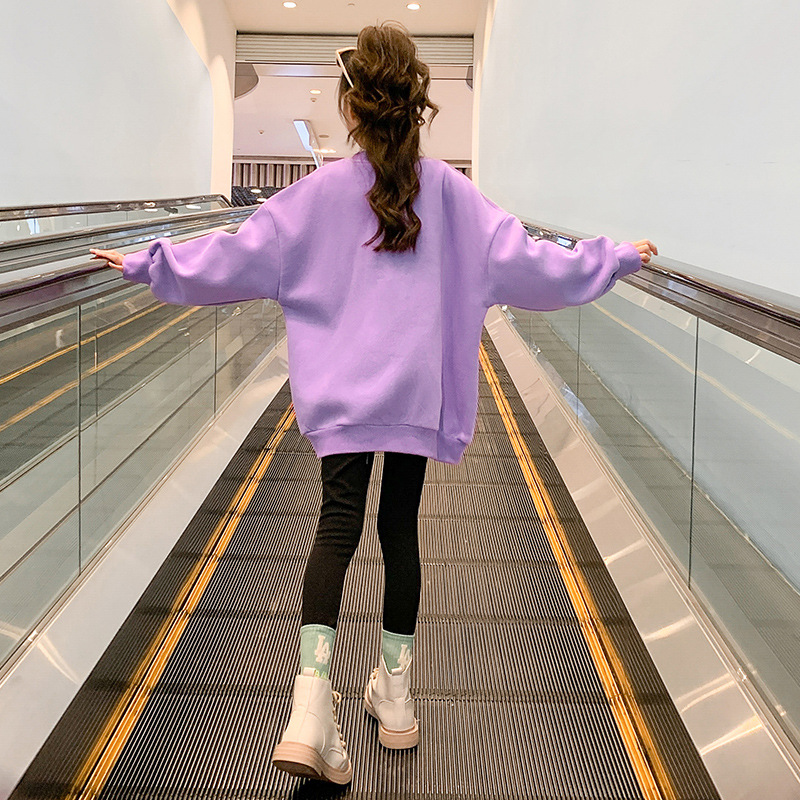 Clearance does not return does not change the big children's Korean version of plus velvet padded vests girls fleece long sleeve jacket a generation of hair