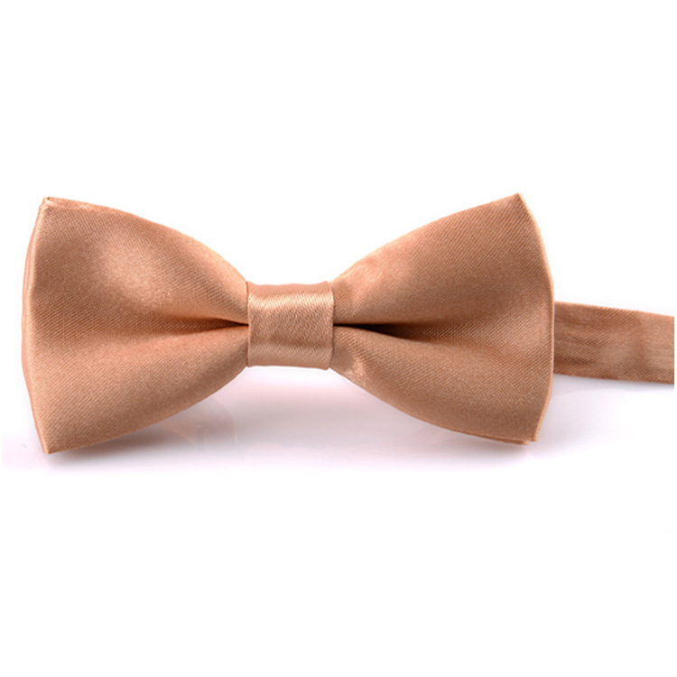 Korean Style Imitation Silk Bow Tie Men's and Children's Fashionable baby Solid Color Bow Tie Bow Tie Kindergarten Primary School Students Bow Tie