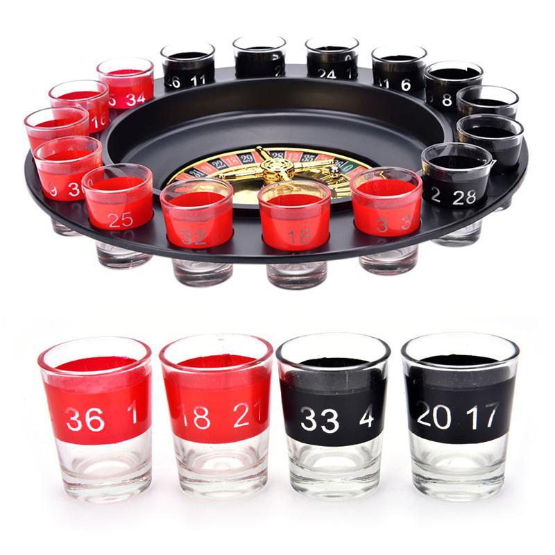 Bar KTV party drinking cup roulette game turntable wine order cheer Russian roulette wine set