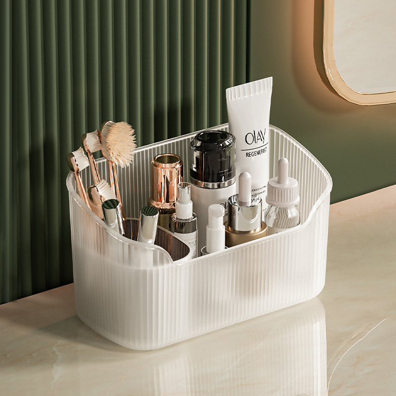 Desktop Storage Cosmetic Box Bathroom Desktop Mirror Cabinet Storage Box Cosmetic Wash Desk Bathroom Countertop Filing Box