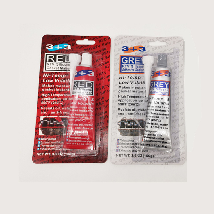 3 3 gasket-free sealant Waterproof high temperature resistant automobile engine maintenance metal motorcycle electromechanical oil resistance