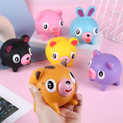 Internet Celebrant Tongue Spitting Doll Creative Vent Stress Relief Toy Pinch Music Squeeze Vocal Animal Funny Cute Gift