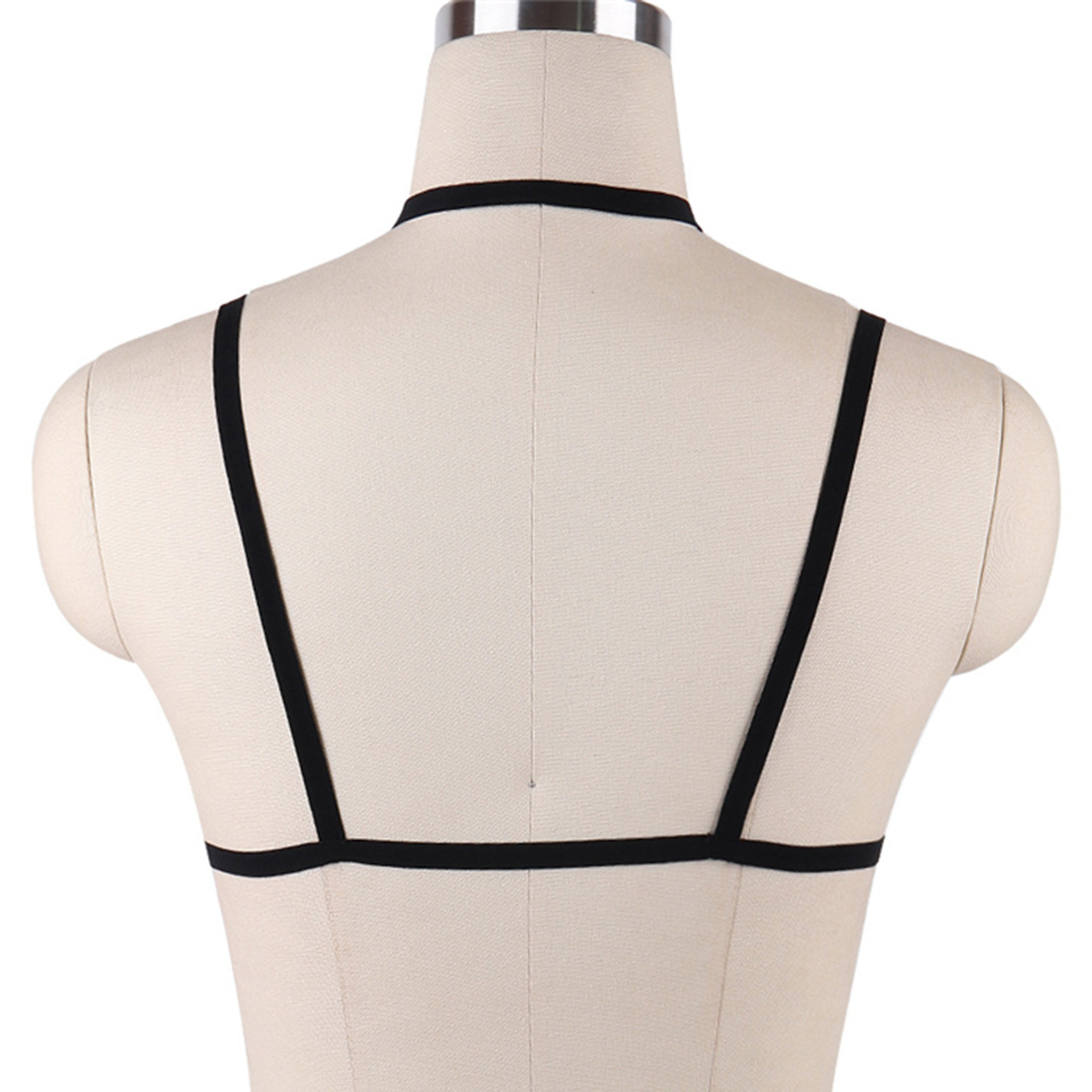 Foreign hot sale fashion strap bra sexy solid color hollow camisole bamboo sexy lingerie S0006