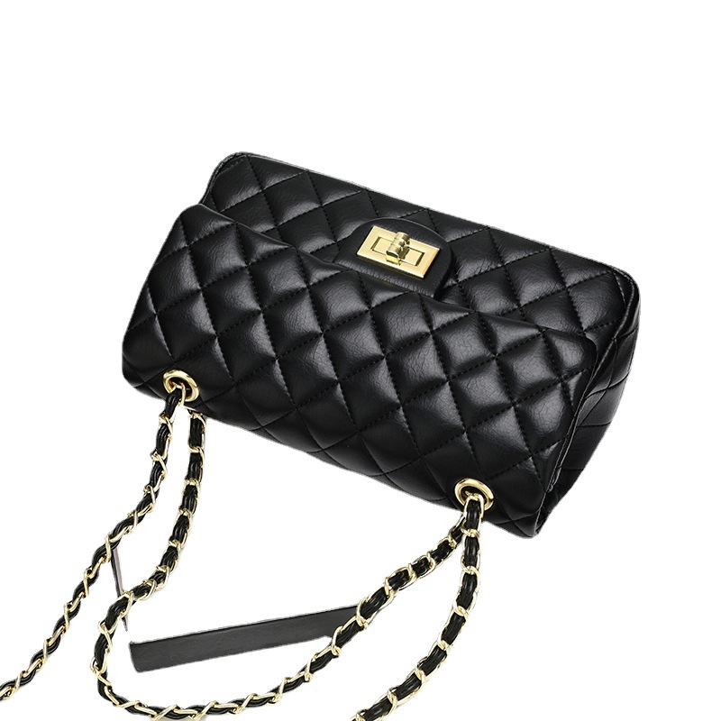 Xiaoxiang Lingge Chain Bag 2023 New Women's Bag Ladies and Ladies Shoulder Crossbody Bag Multi-Layer Double Cover Handbag