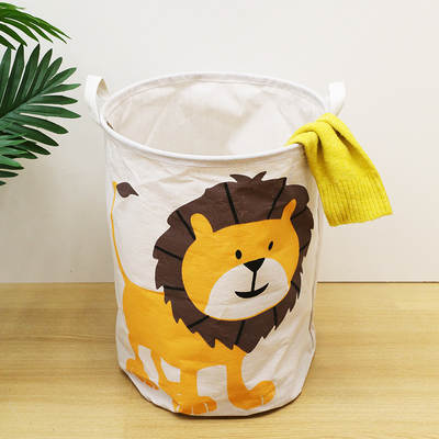 Cartoon Folding Toy Storage Basket Dirty Clothes Bucket Clothes Changing Storage Bucket Children's Toy Storage Basket