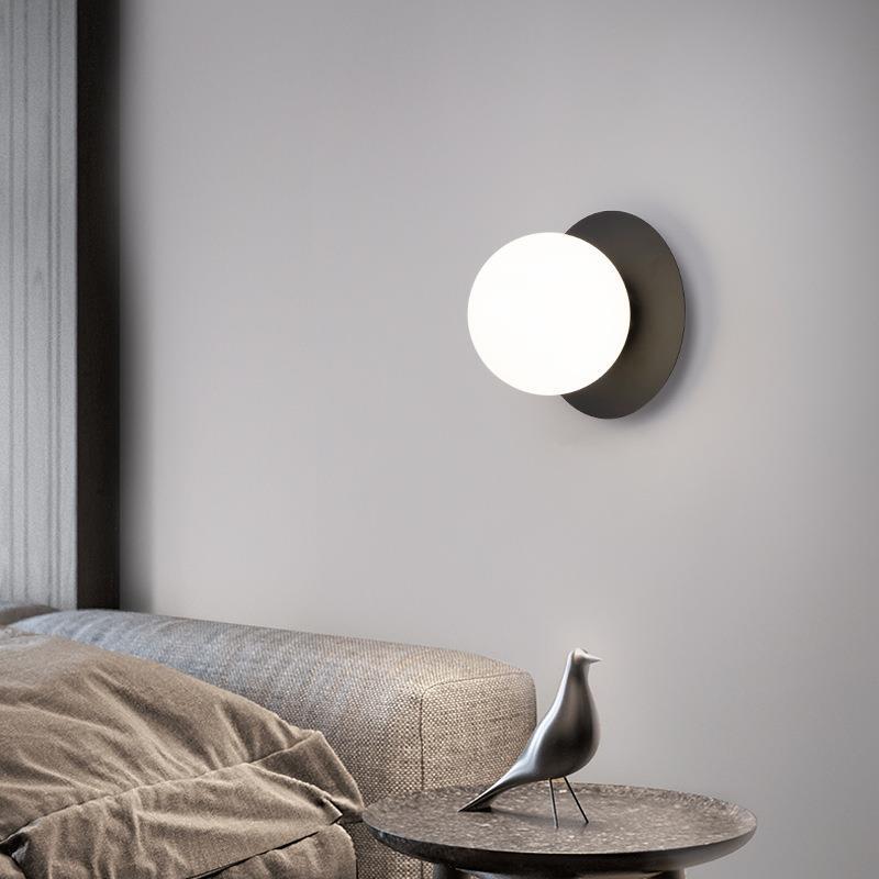 Minimalist bedside wall lamp light luxury living room bedroom background wall lamp personalized creative hotel stair aisle corridor lamp
