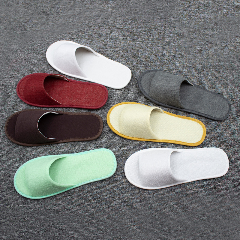 Hotel Disposable Half-Pack Slippers for Homestay Room Supplies Thickened Non-Slip Shot Toe Slippers Consumables