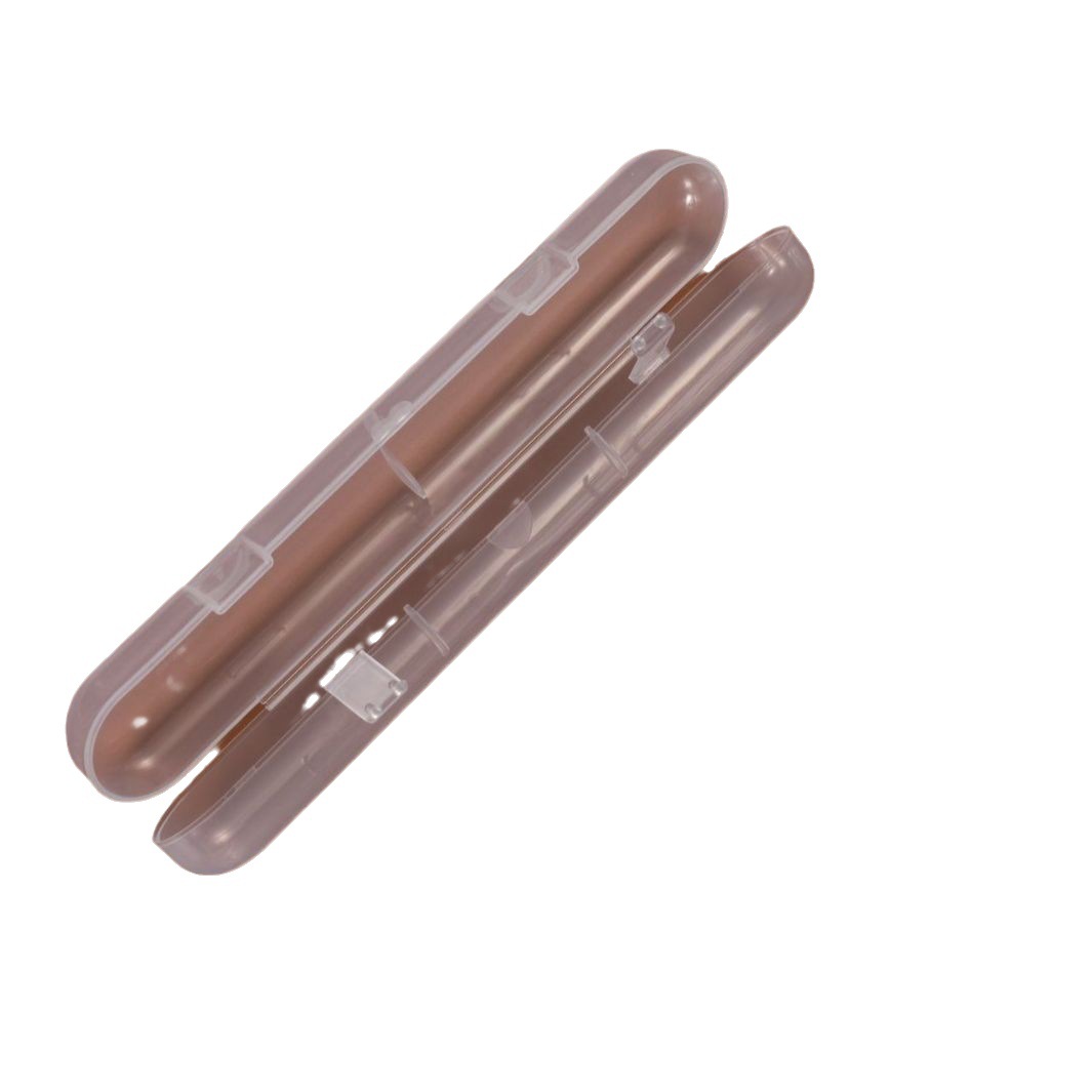 Factory direct baby spoon storage box silicone spoon high permeability PP plastic box single spoon packaging box