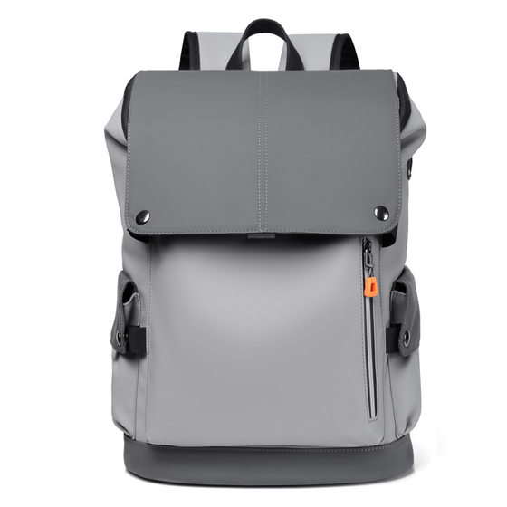 PU leather men's bag trendy backpack men's large capacity travel backpack wholesale tooling function men's backpack