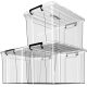 Household Transparent Storage Box Clothes Toy Storage Box Plastic Lid Thickened Extra Large Quilt Storage Box