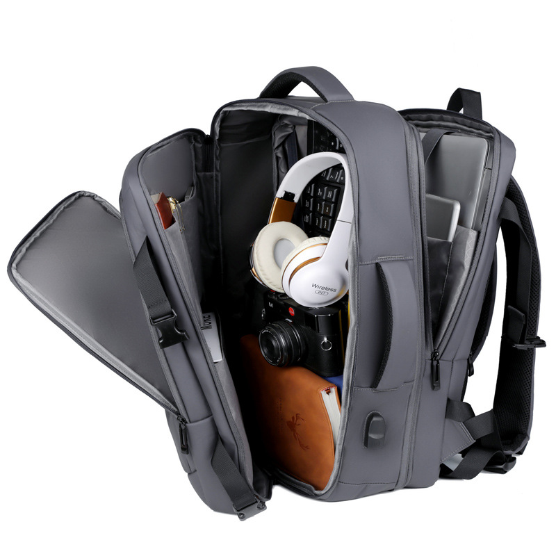 Cross-border Computer Backpack Men's Business Large Capacity Portable Backpack Waterproof Extended Travel Backpack