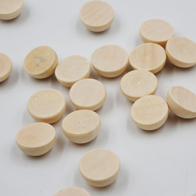 8-50mm semicircular hemispherical half-edge wooden beads wooden balls DIY auxiliary materials supernum wooden hemispherical wooden beads