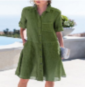 2023 European and American fashion casual cotton linen ladies dress