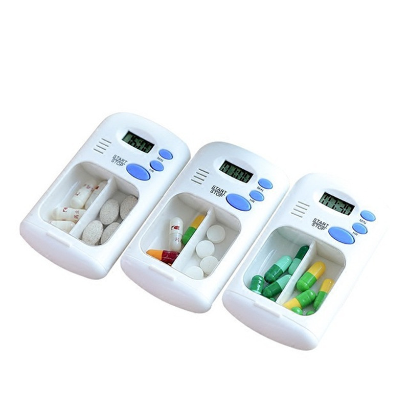 Creative mini smart medicine reminder electronic smart medicine box timing medicine box portable medicine sub-packing storage box