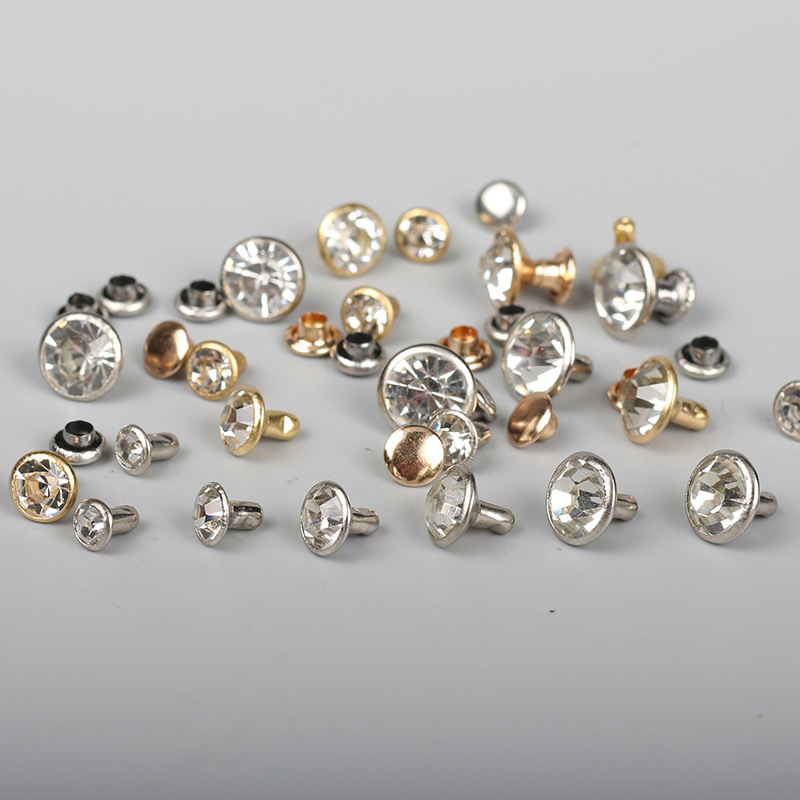 Factory direct copper A drill pipe drill nail jewelry wine glass drill foot rivet combination kit luggage hardware accessories
