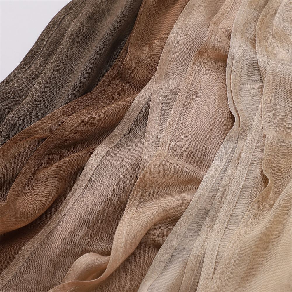 Cross-border new wide-brimmed thin modal monochrome rayon breathable shawl cotton and linen solid color scarf turban