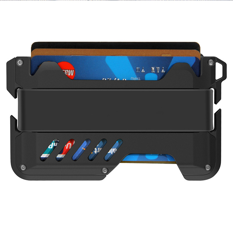Metal Card Holder RFID Aluminum Alloy Card Case Men's Wallet Money Clip Credit Card Holder for Factory Foreign Trade Wholesale