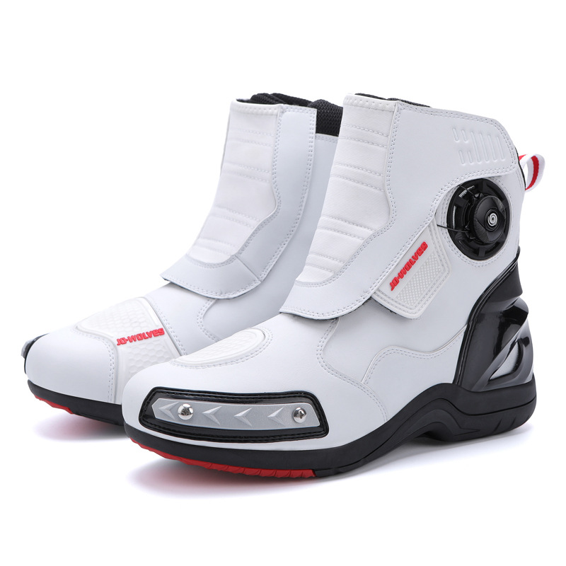 Waterproof Machine Car Shoes Luminous Motorcycle Riding Shoes Male Rider Locomotive Boots Racing Boots Four Seasons