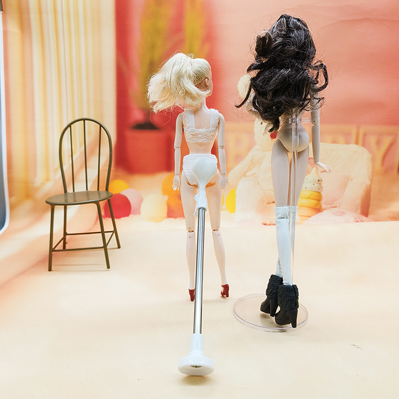 Toy Accessories Doll Stainless Steel Bracket Support Base Standing Rack Card Waist Card Strand Card Neck Adjustable