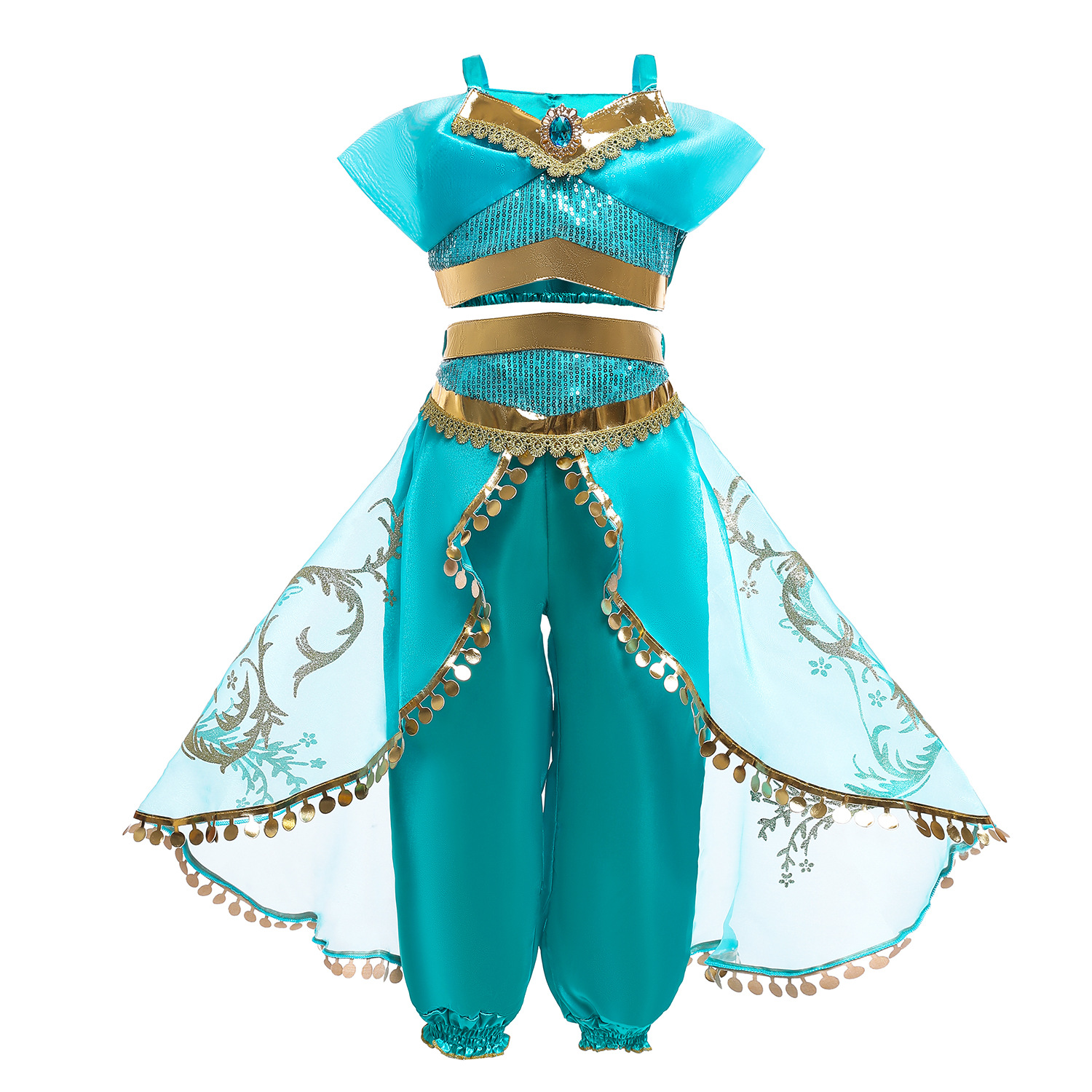 Cross-border Trade Halloween Princess Jasmine Dress Children's New Dress Children's Dress Girls Dress