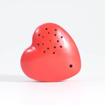 Factory Direct supply plush toy accessories red love heart shape squeeze recording box squeeze sound music box sounder