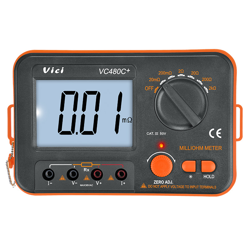 portable-digital-resistance-meter-high-precision-4-wire-ac-dc-volt-ohm-meter-multifunctional-manual-range-switchable