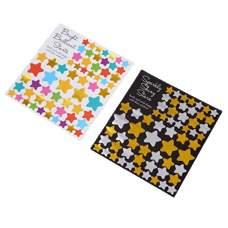 Hot selling stickers number of letters bronzing stickers hand account decoration Japanese stickers diy accessories