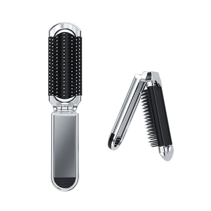 Taobao hot sale ins cross-border portable business trip comb mirror comb portable folding airbag comb anti-static